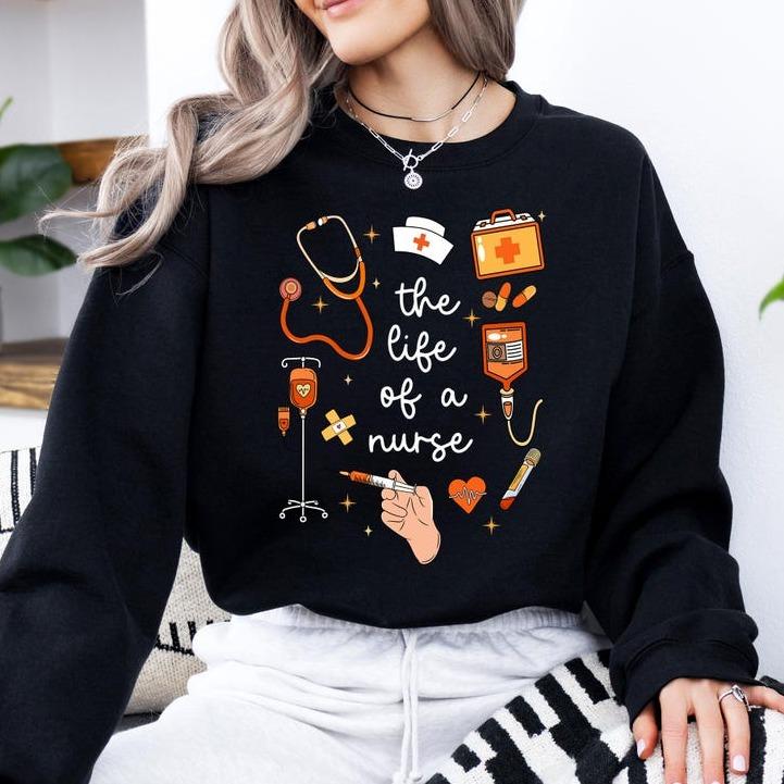 The Life Of A Nurse Unisex Sweatshir …