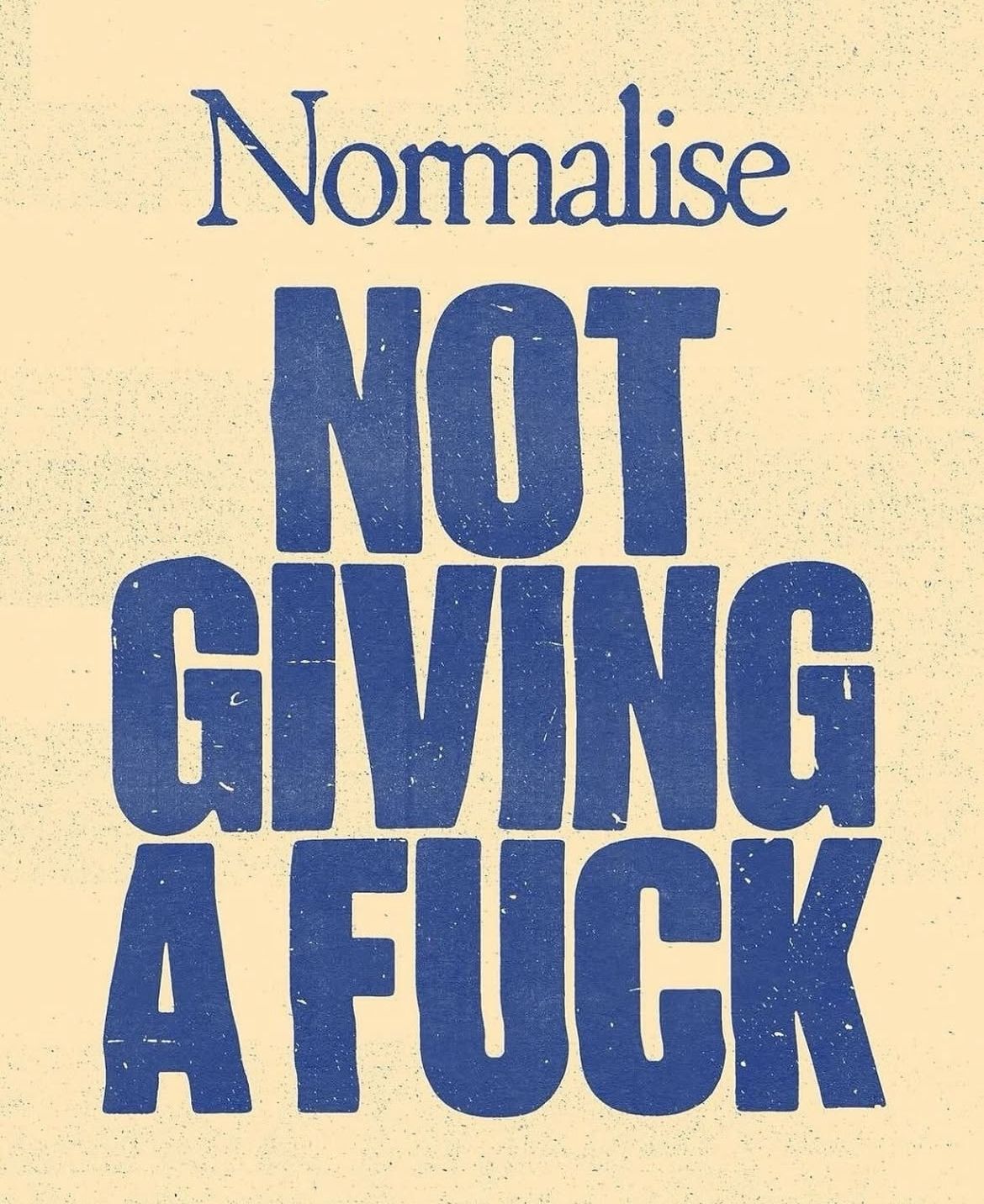 Not Giving a F*ck Poster, Bold Retro …
