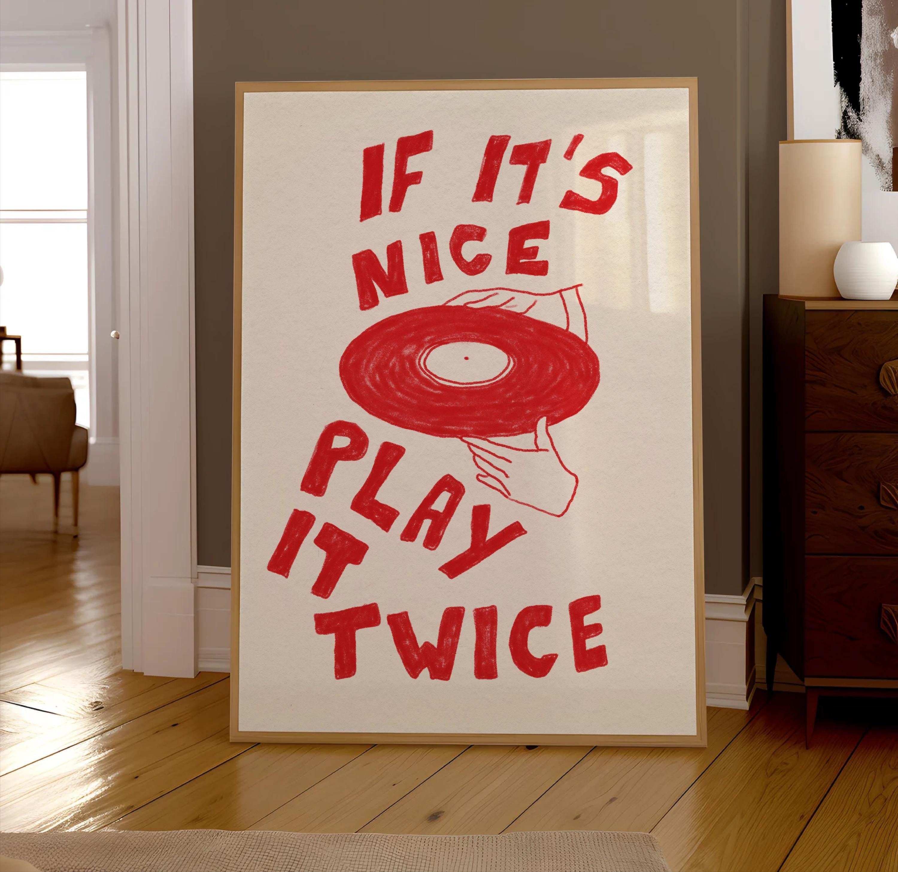 Music Wall Art Gift Record Player Po …