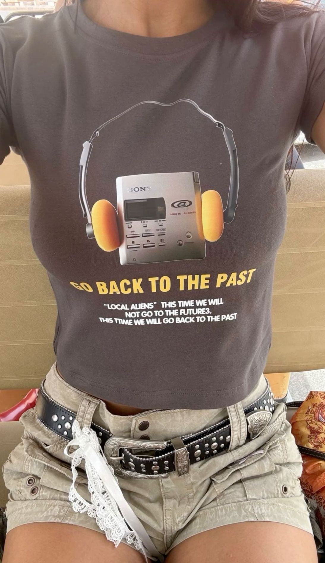 cropped t-shirt featuring a graphic  &hellip;