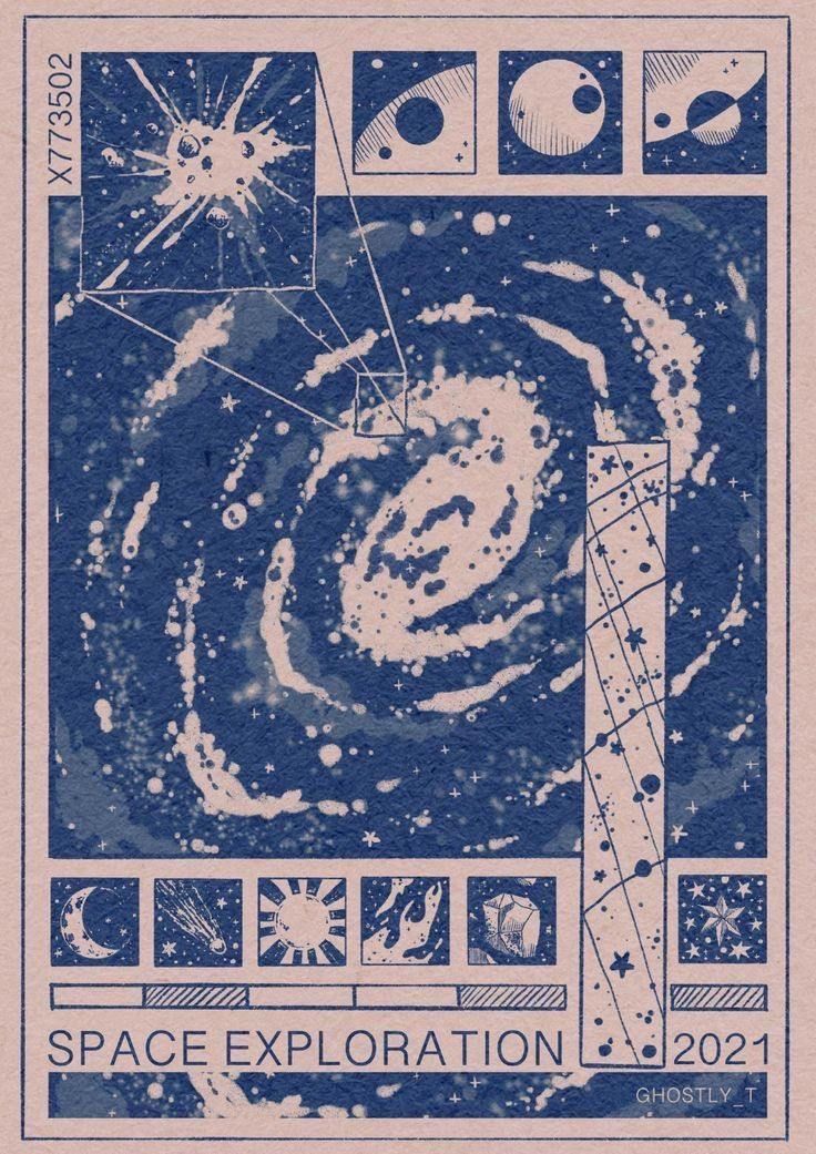 Space Exploration Poster, Vintage As …