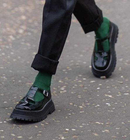 Mary Jane Loafers Outfit, Black Shoe …