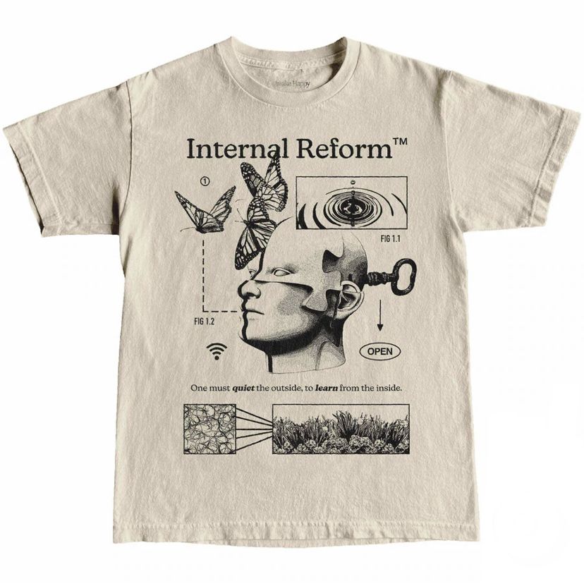 Internal Reform Surreal Face Art T-S &hellip;