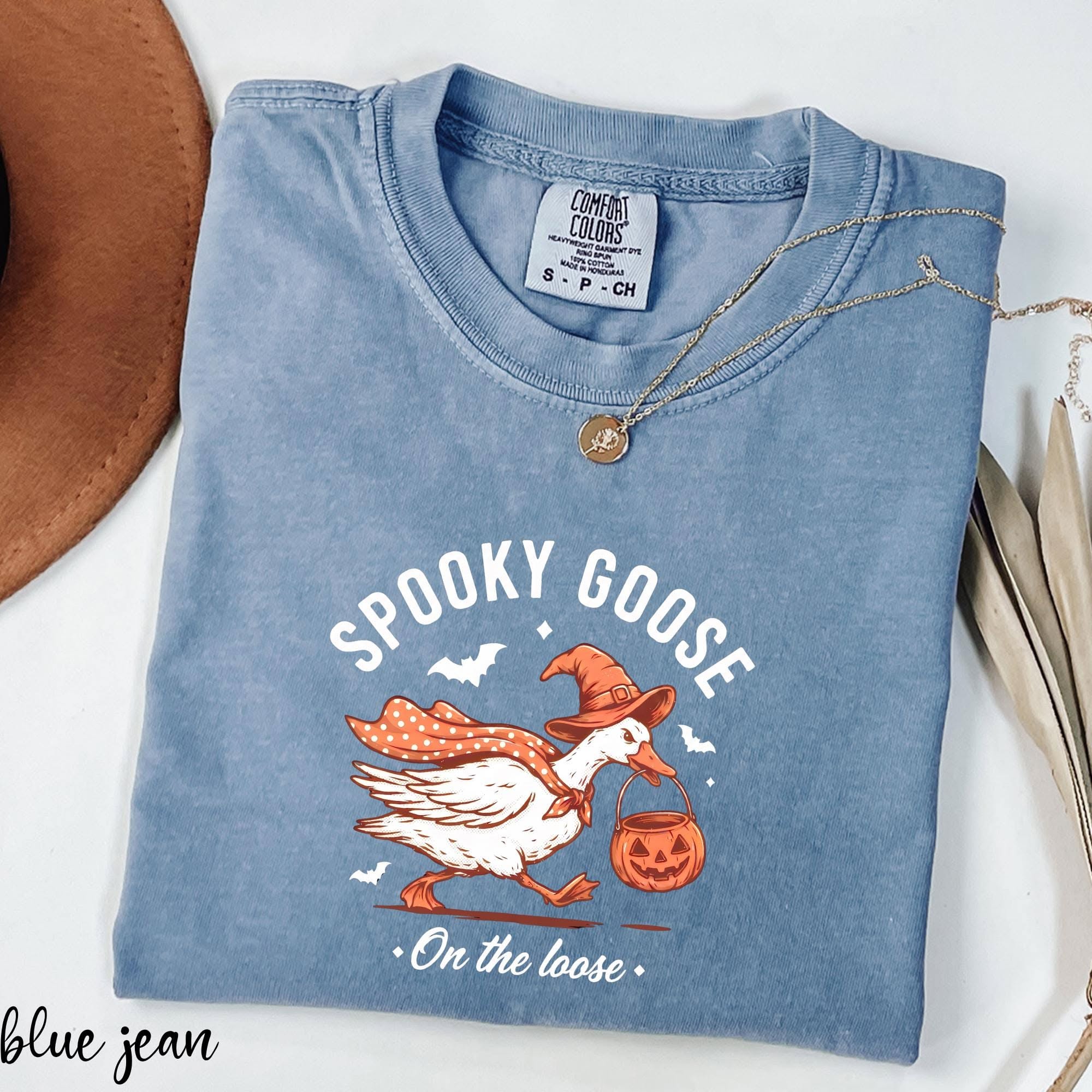 Spooky Goose Shirt, Comfort Colors H …