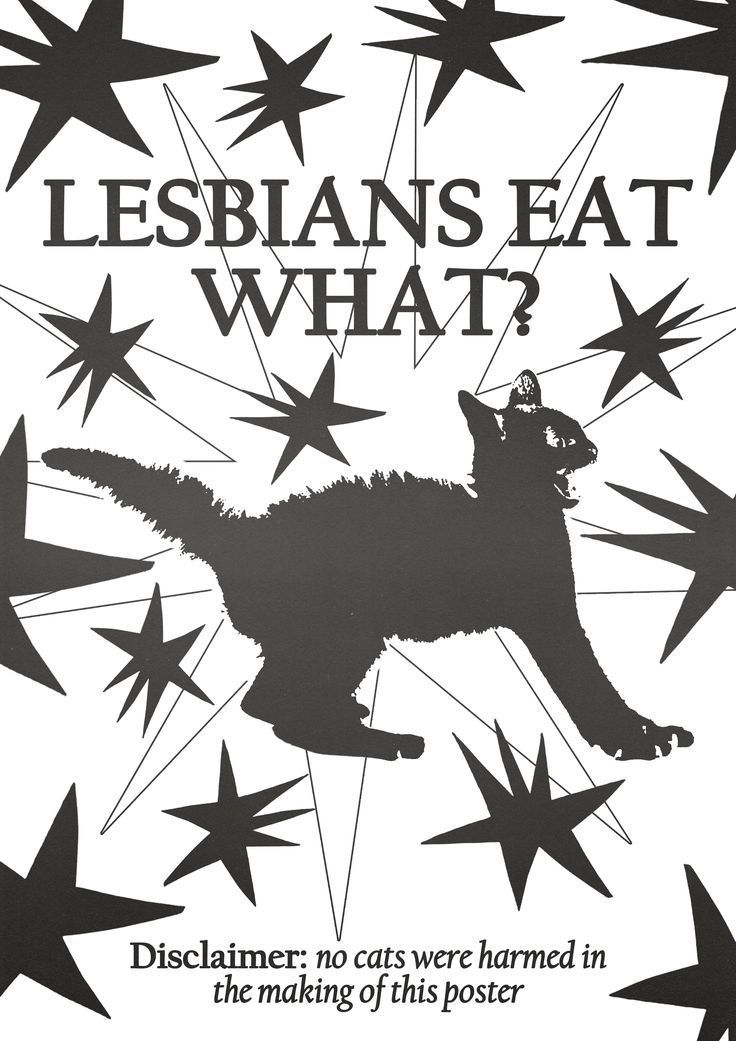 Lesbians Eat What Poster, Funny Blac …