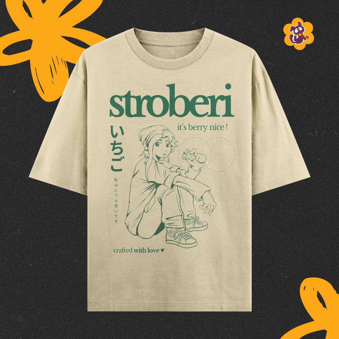 Strawberry Anime Girl T-Shirt – Ja …