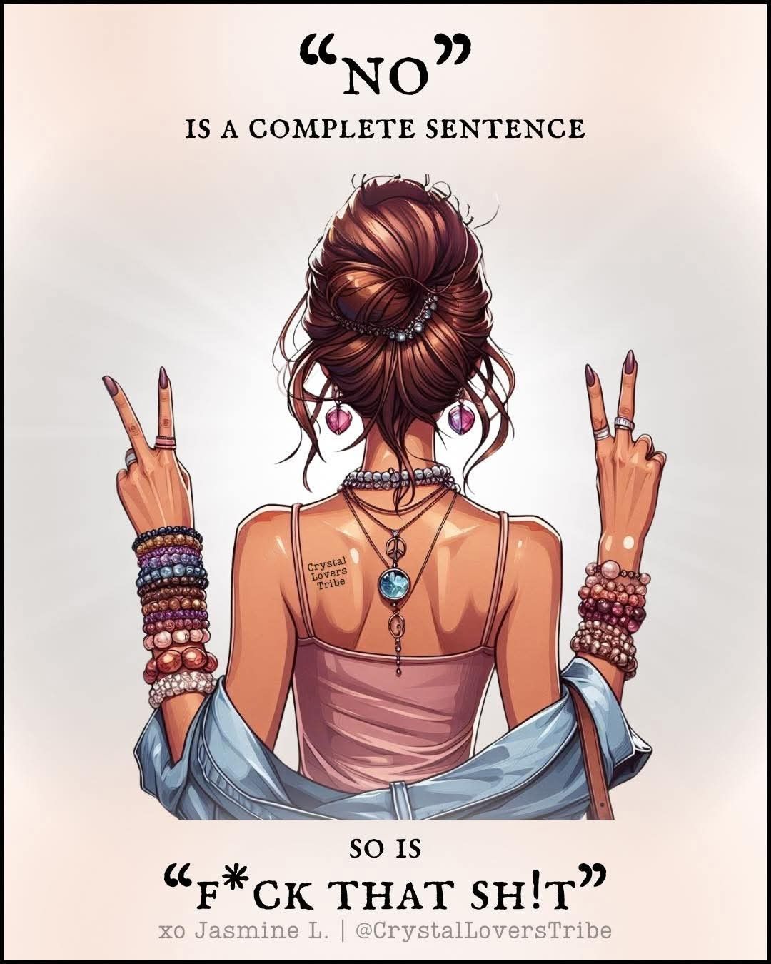 Crystal Quotes, Boho Sarcastic Quote &hellip;