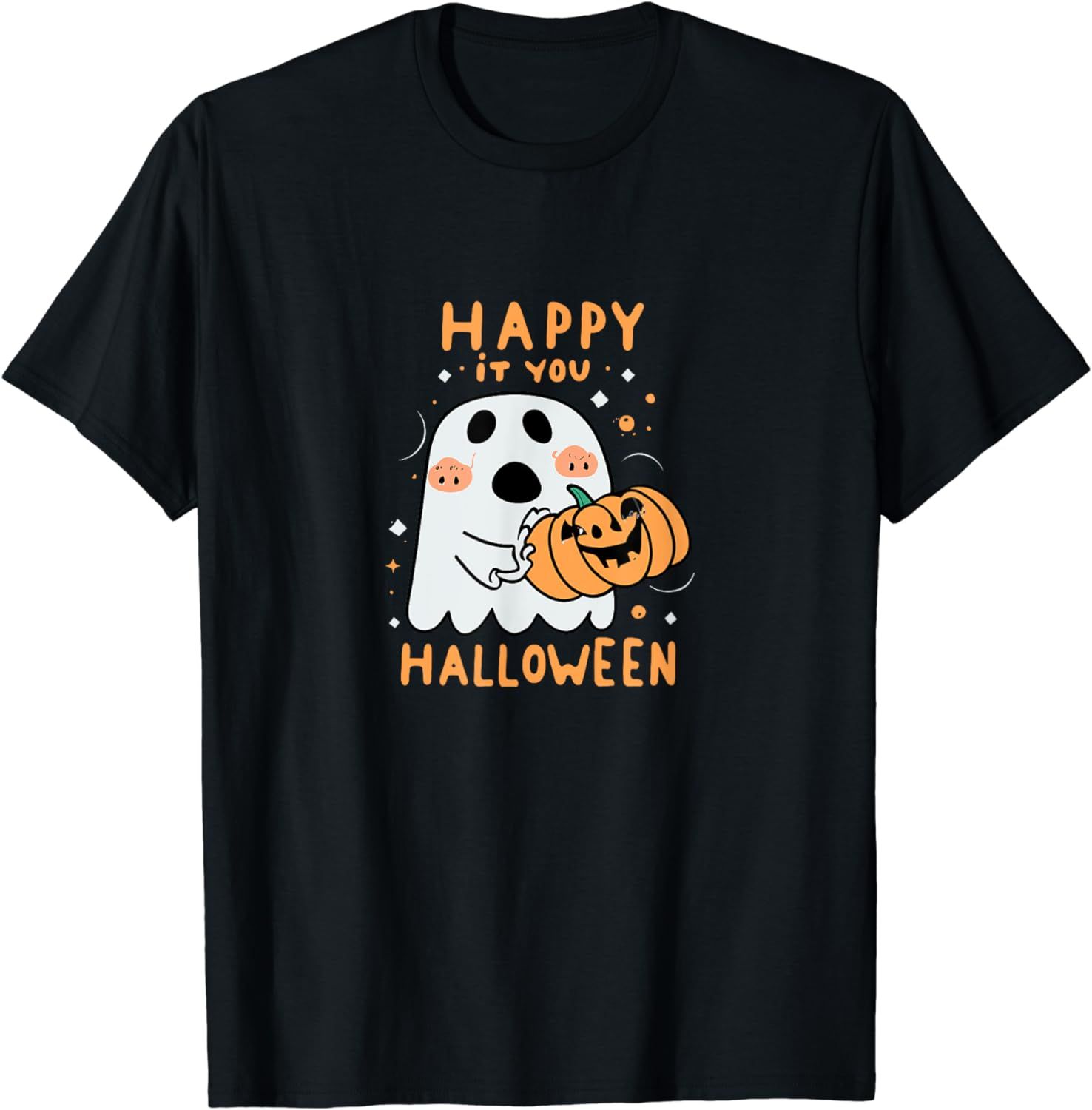 Happy Halloween Ghost and Pumpkin T- &hellip;