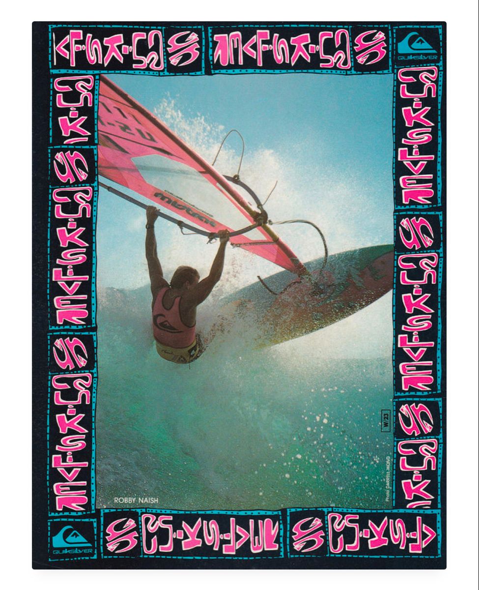 Retro Surfer Riding Wave Poster, Oce …