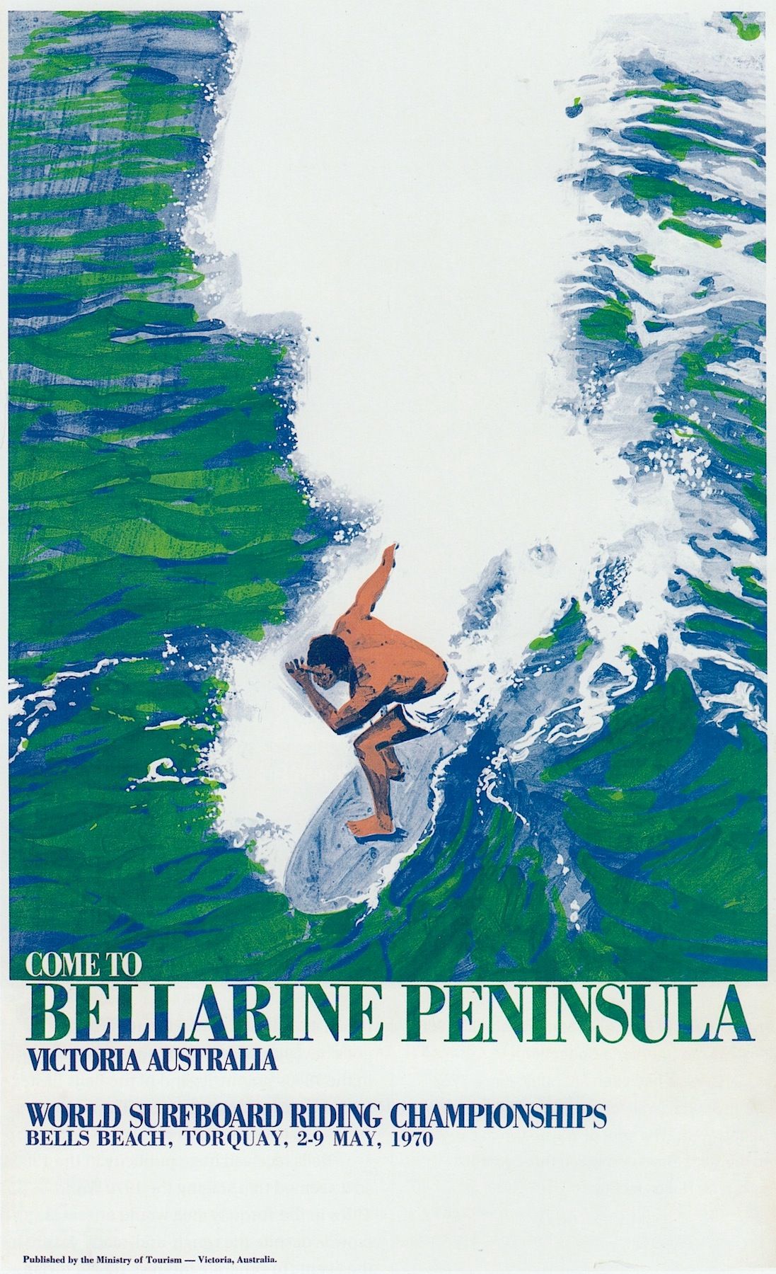 Retro Surfing Poster, Ocean Wave Wal …