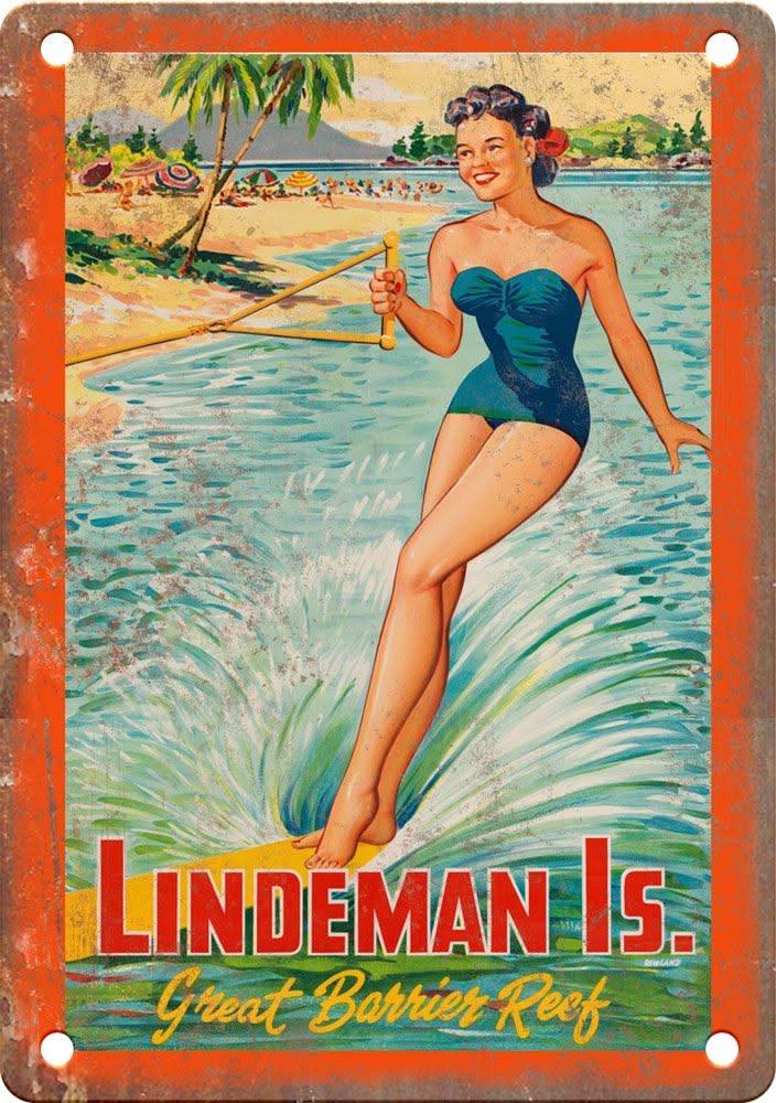 Vintage Coastal Travel Poster, Retro …