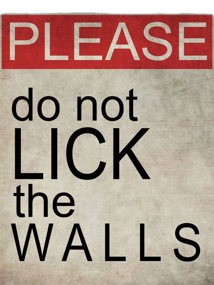 Please Do Not Lick the Walls with Bl …