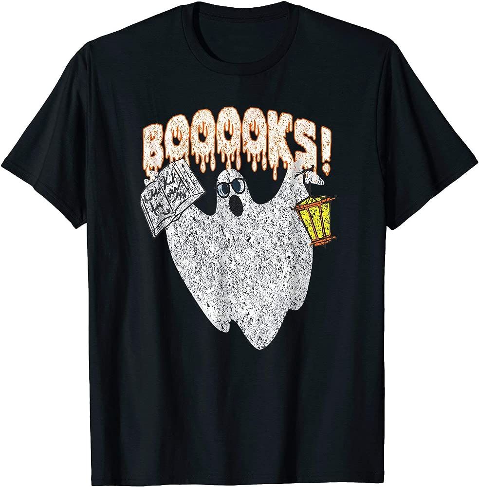 Booooks Reading Ghost T-Shirt – Cu …