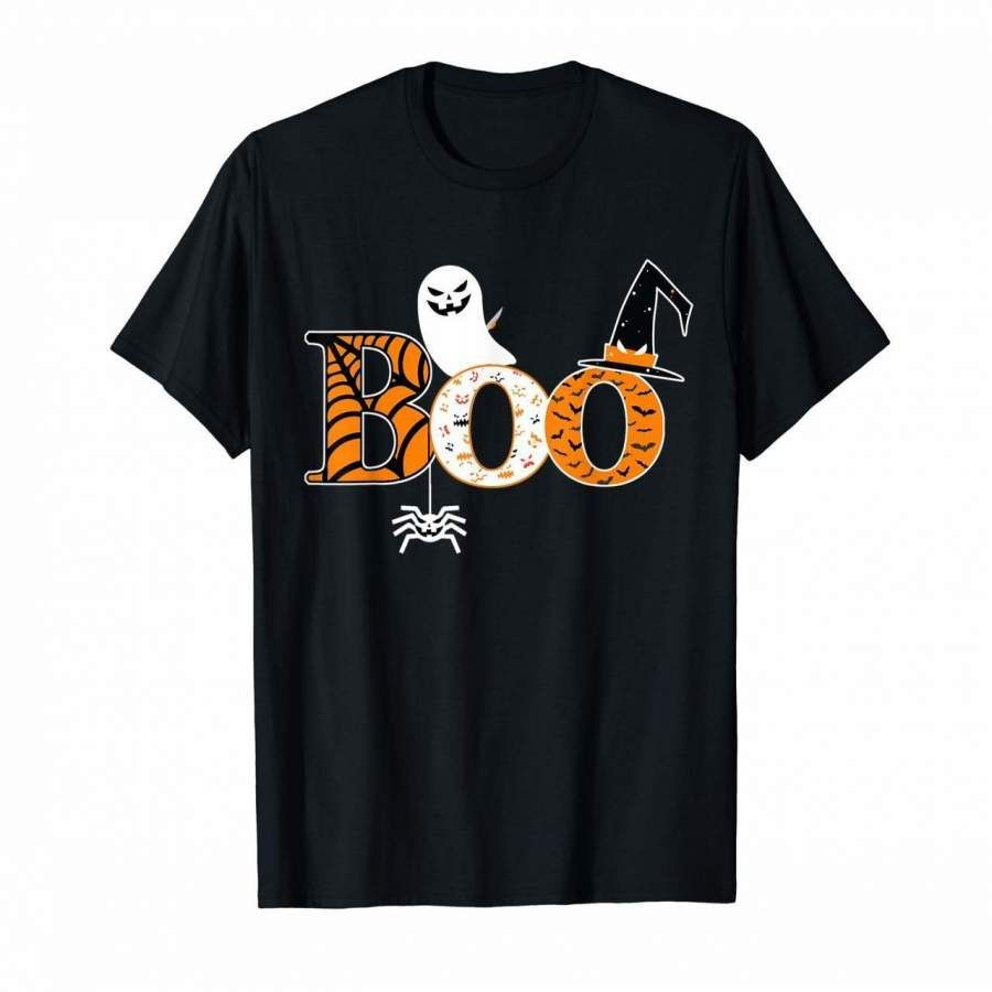 Boo Spider Pumpkin Witch Hat T-Shirt &hellip;