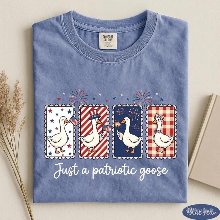 Comfort Colors Just a Patriotic Goos …