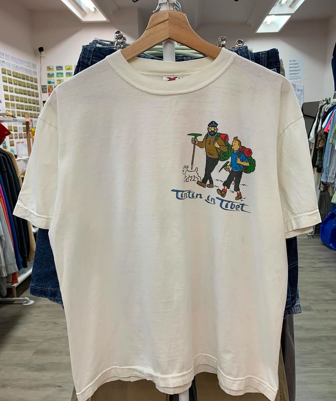Tintin Fashion, White Tintin Graphic …