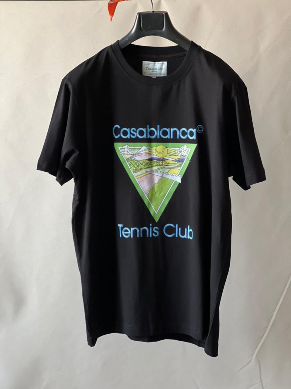 Tropical Tennis Club Black Graphic T …