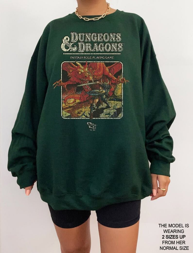 Dungeon Dragon 1974 Sweatshirt, Grap …