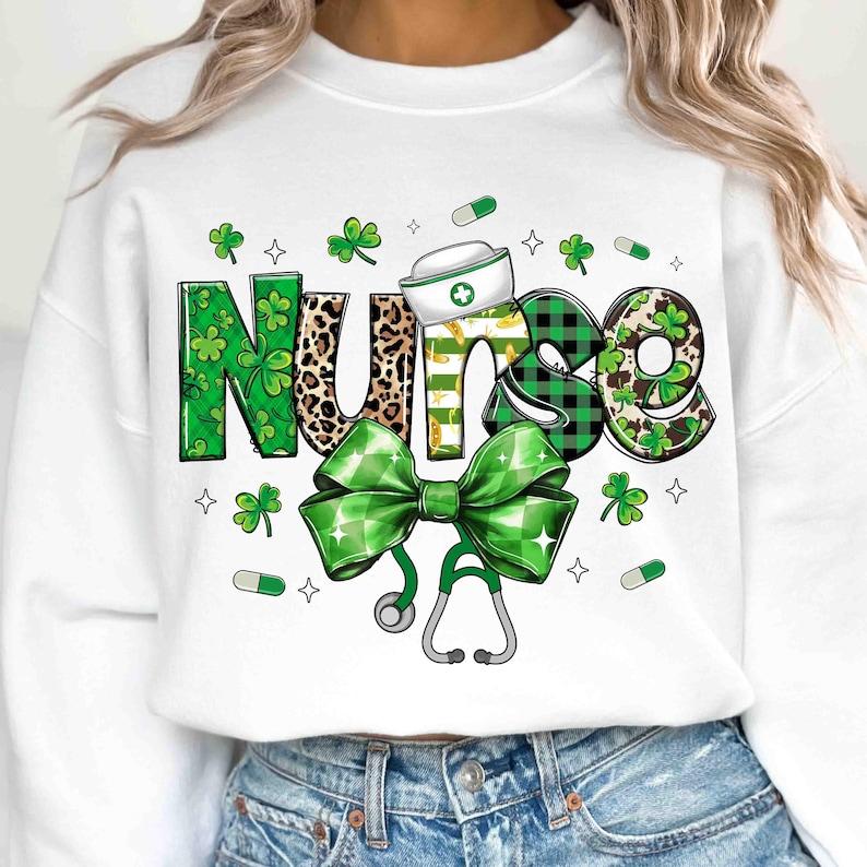 St Patricks Day Nurse Coquette Bow S …