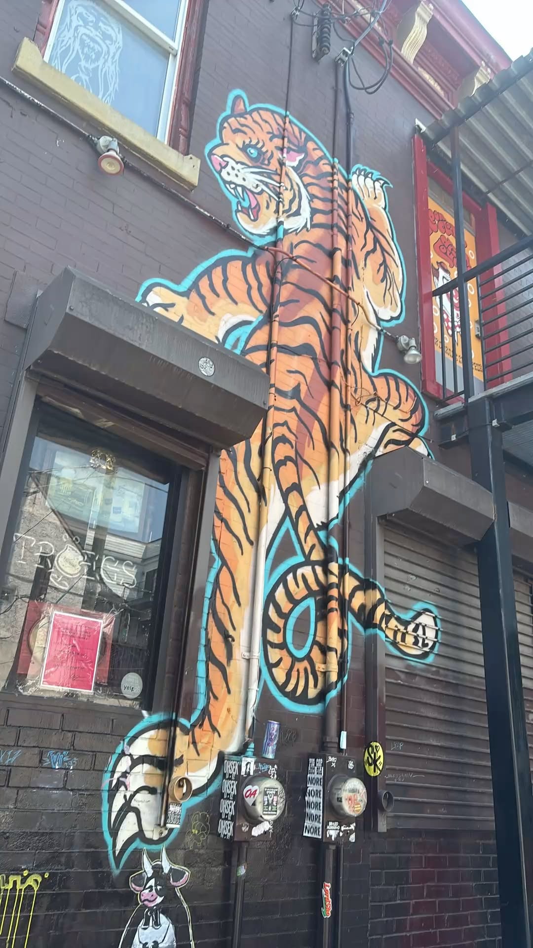 Funny Tiger Poster, Retro Animal Wal …