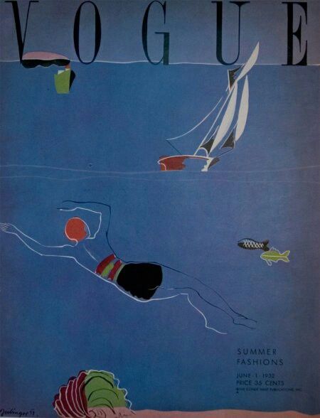 Vintage Sailing Magazine Poster, Ret …