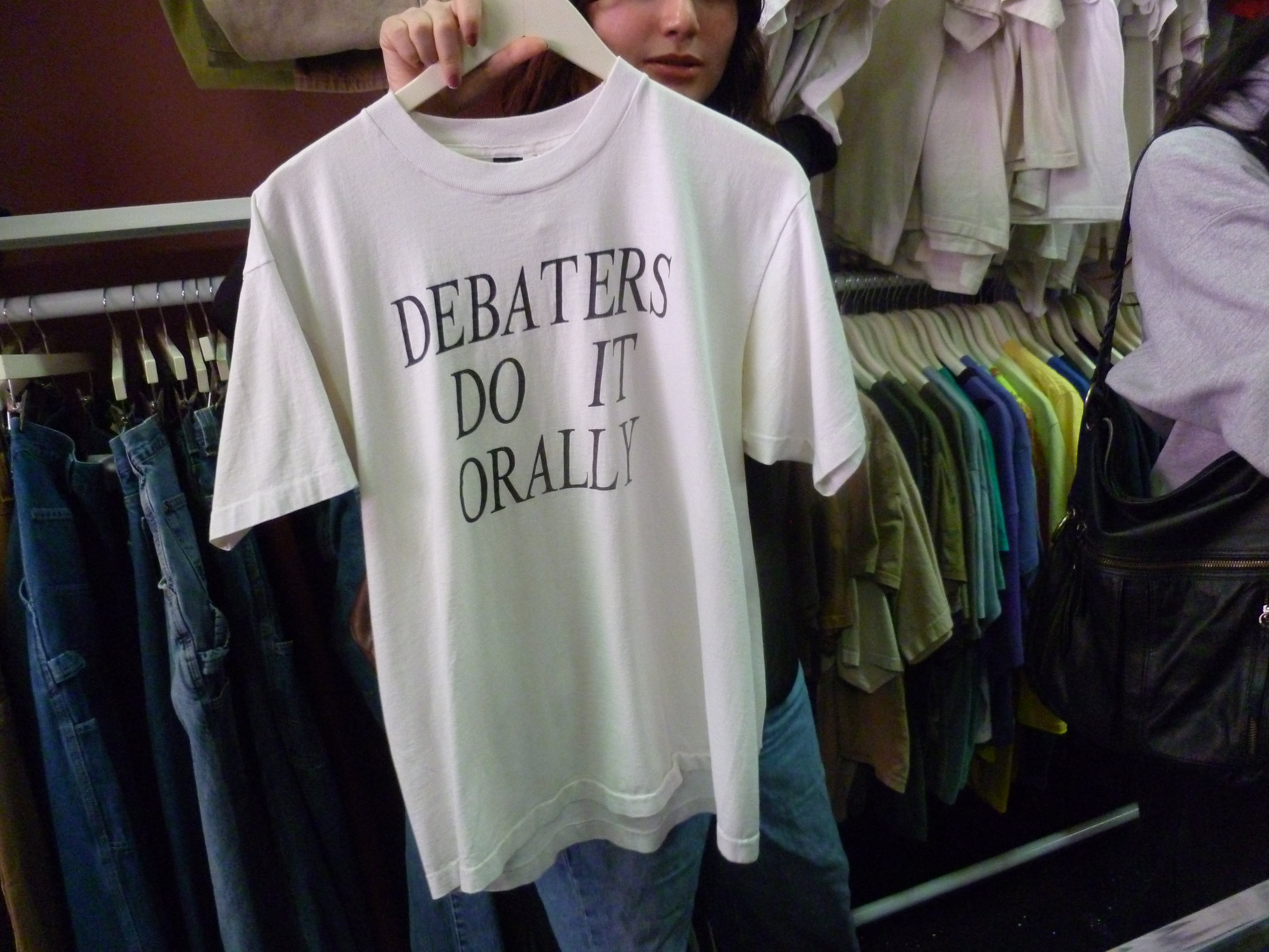 Debaters Do It Orally T-Shirt – Ru …