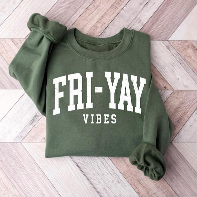 Friyay Vibes Teacher Sweatshirt, Hap …