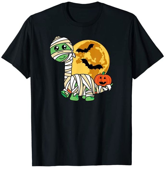 Mummy Dinosaur Pumpkin Moon T-Shirt …