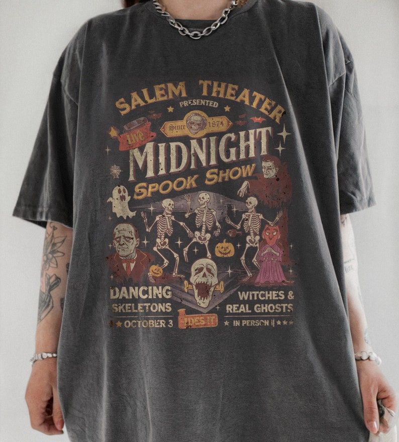 Grunge Cotton Halloween Shirt, Hallo …