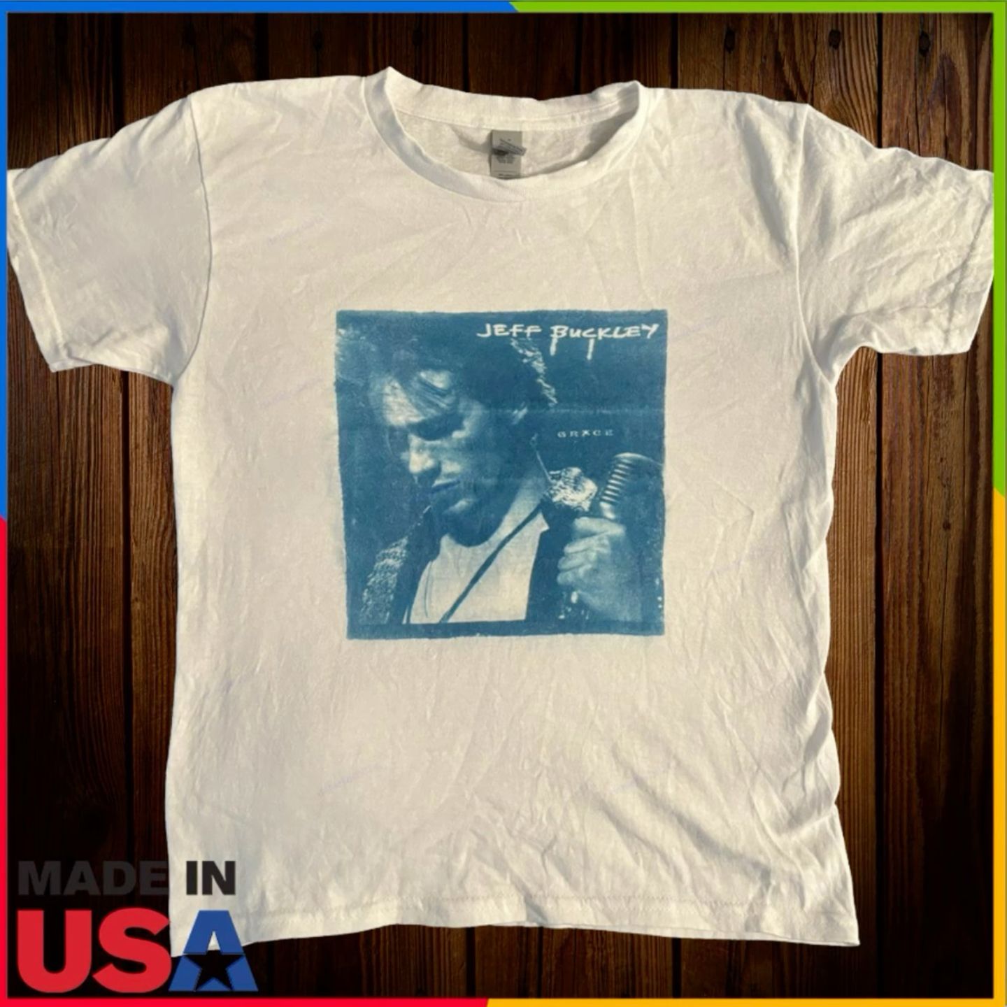 Blue Alternative Music Portrait T-Sh &hellip;