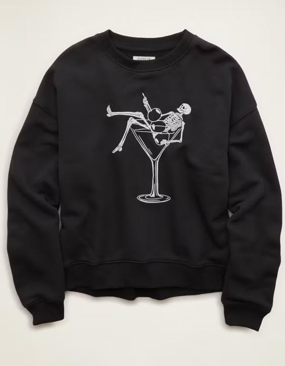 AE Skeleton Graphic Sweatshirt Outfi …