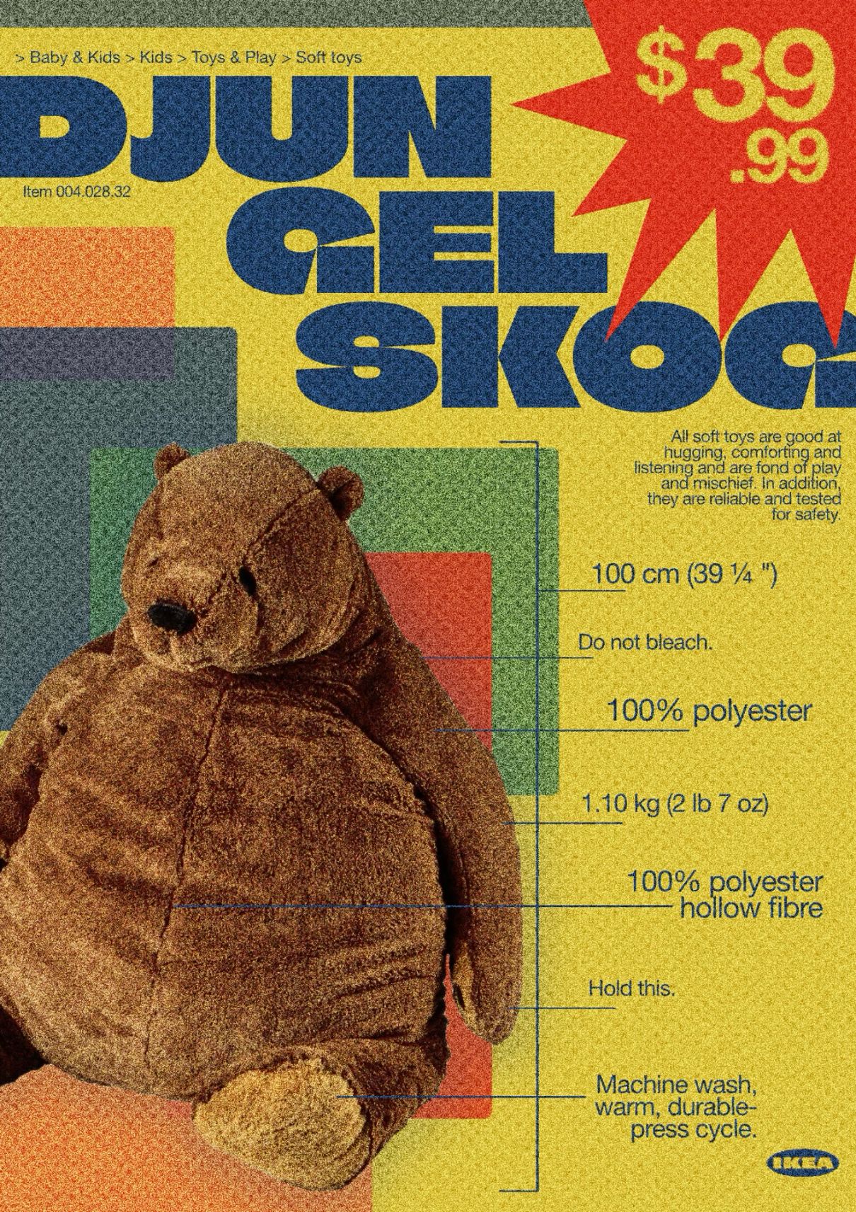 Vintage Teddy Bear Poster, Retro Toy …