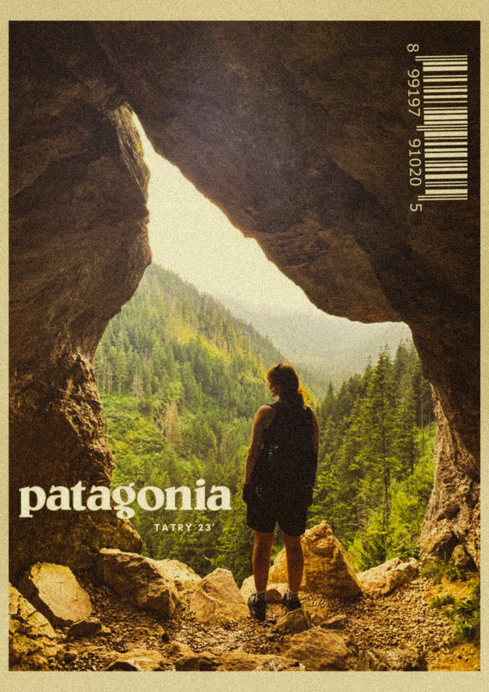 Vintage Mountain Hiking Poster, Alpi …
