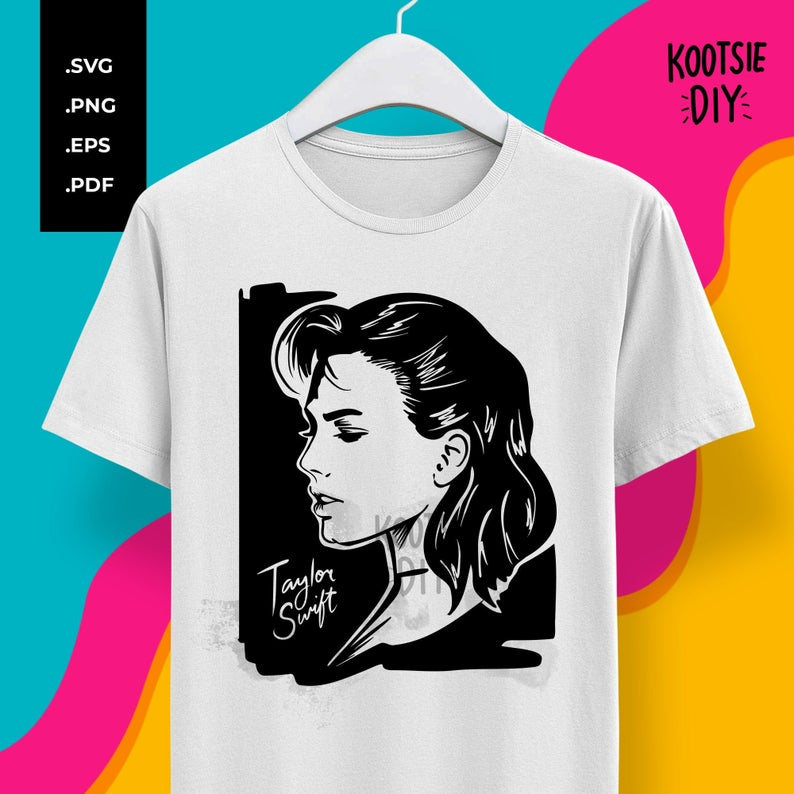 1950s Female Singer Illustration T-S …