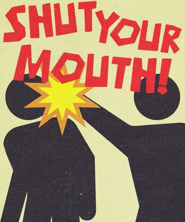Shut Your Mouth and Two People Touch …