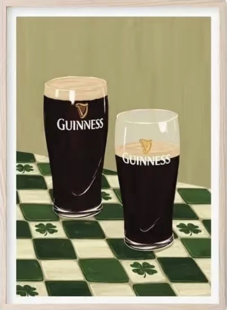 Vintage Irish Stout Poster, Retro Be …
