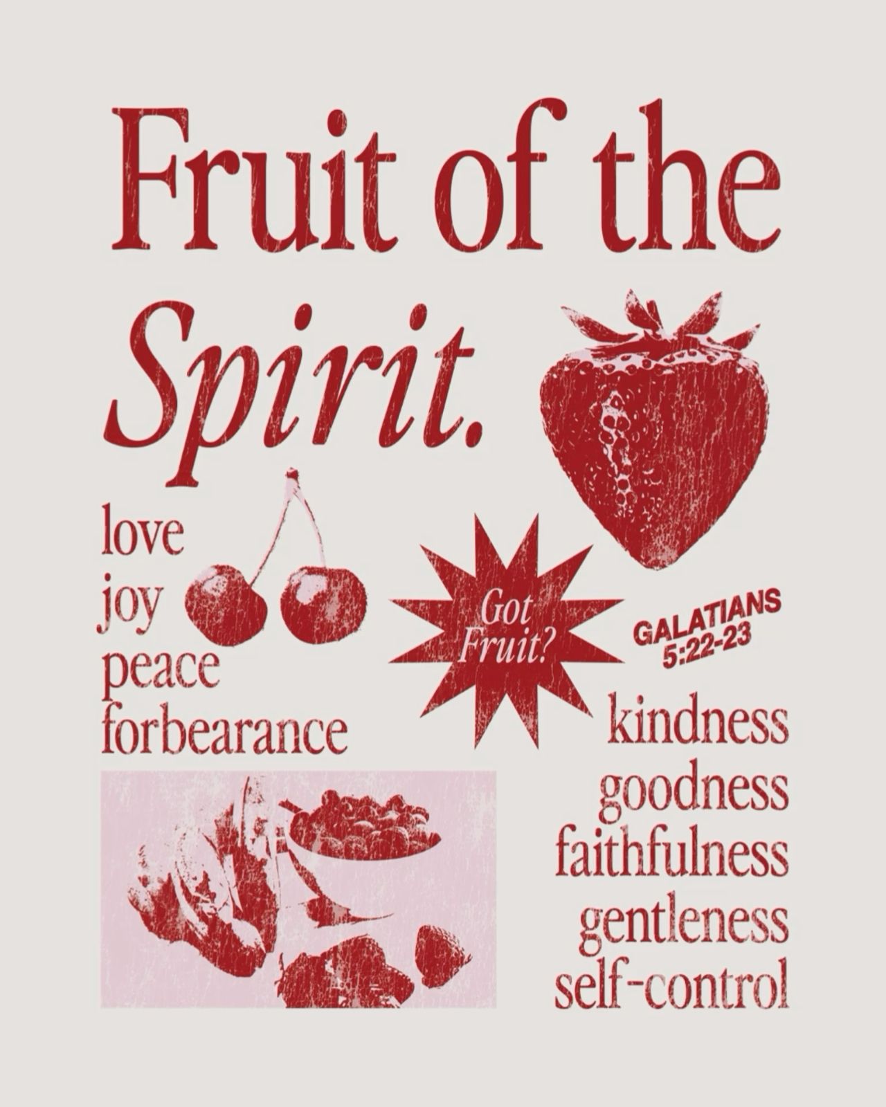 Got Fruit? Poster, Retro Aesthetic W …