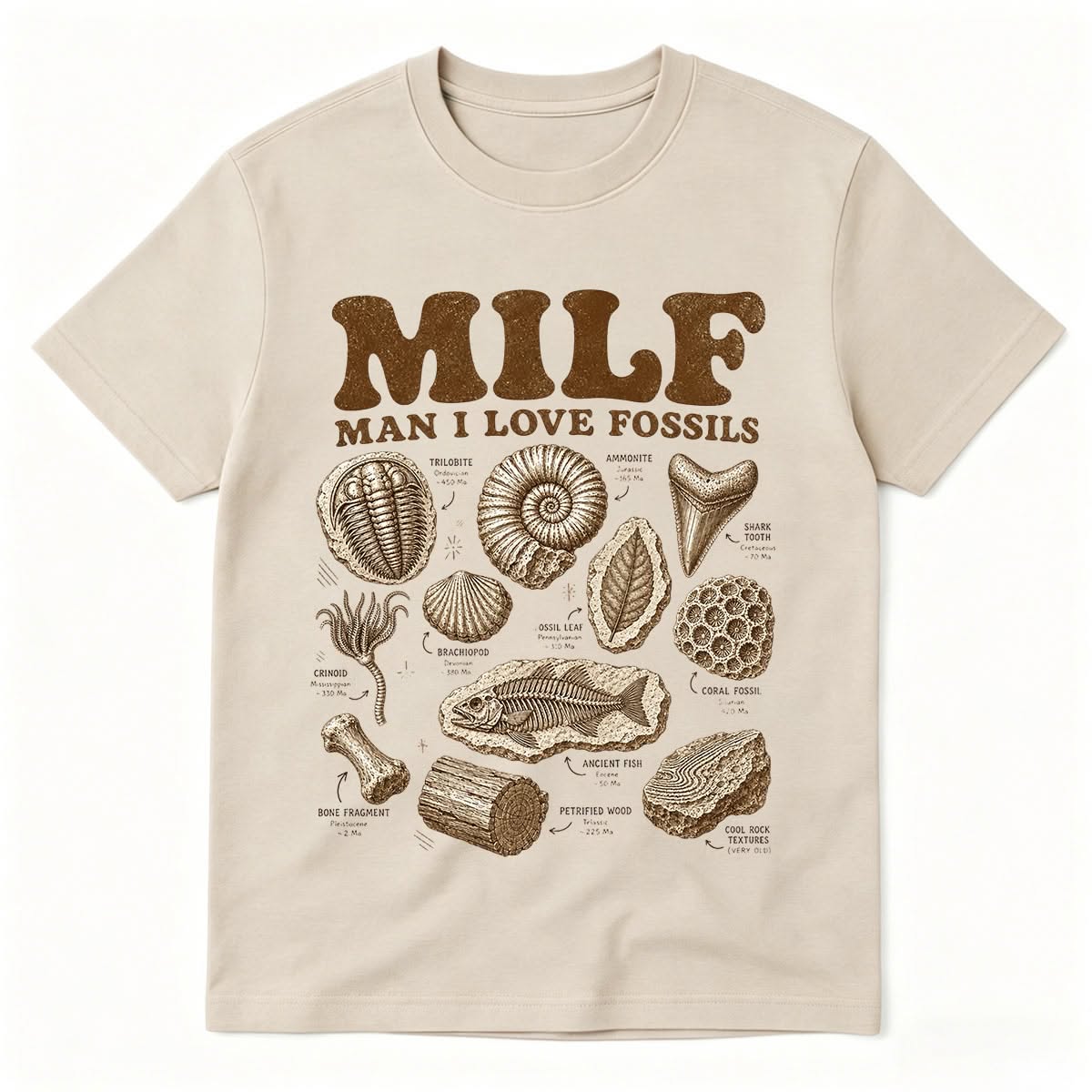 Man I Love Fossils T-Shirt – Funny …