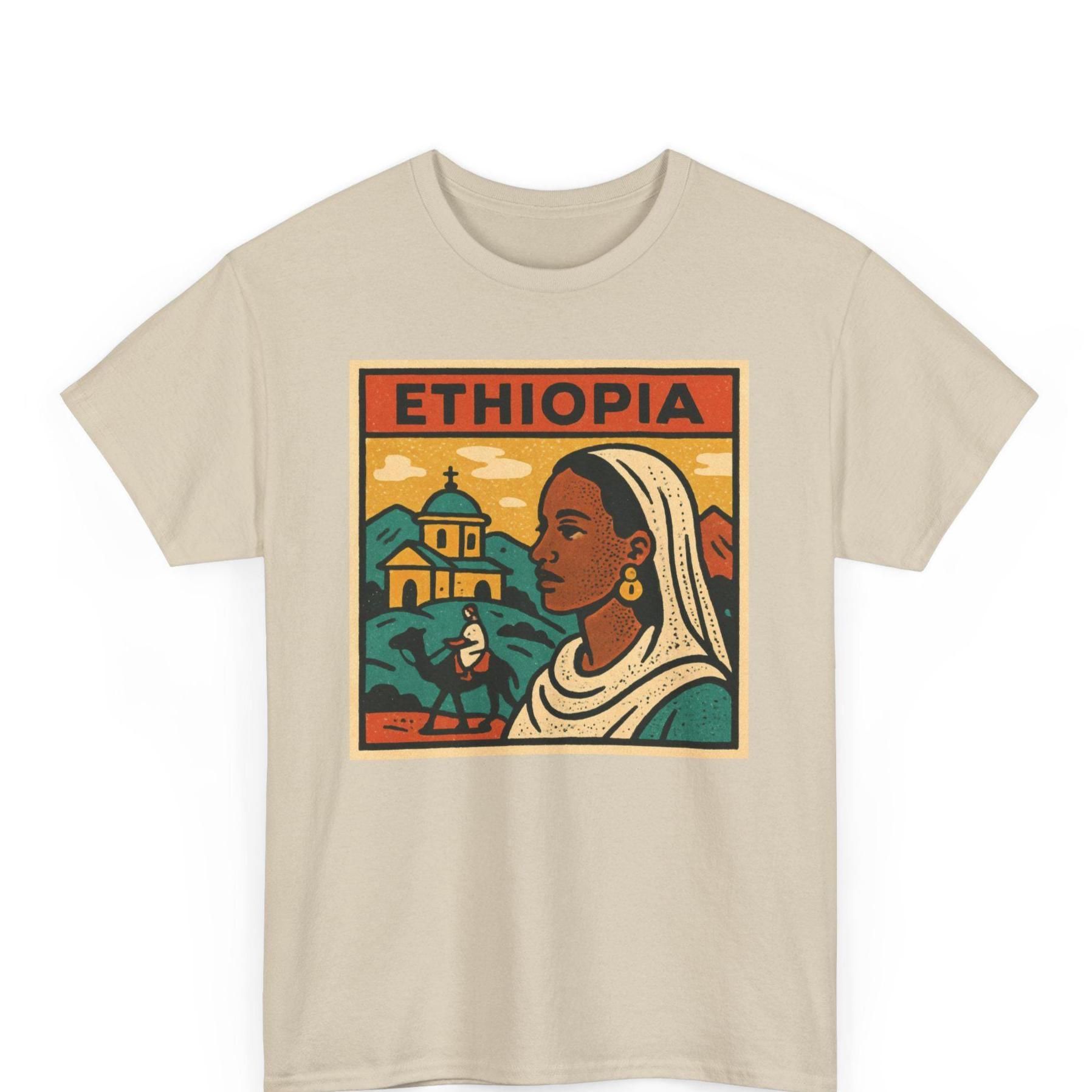 Ethiopia Retro Comic T Shirt Unisex, &hellip;