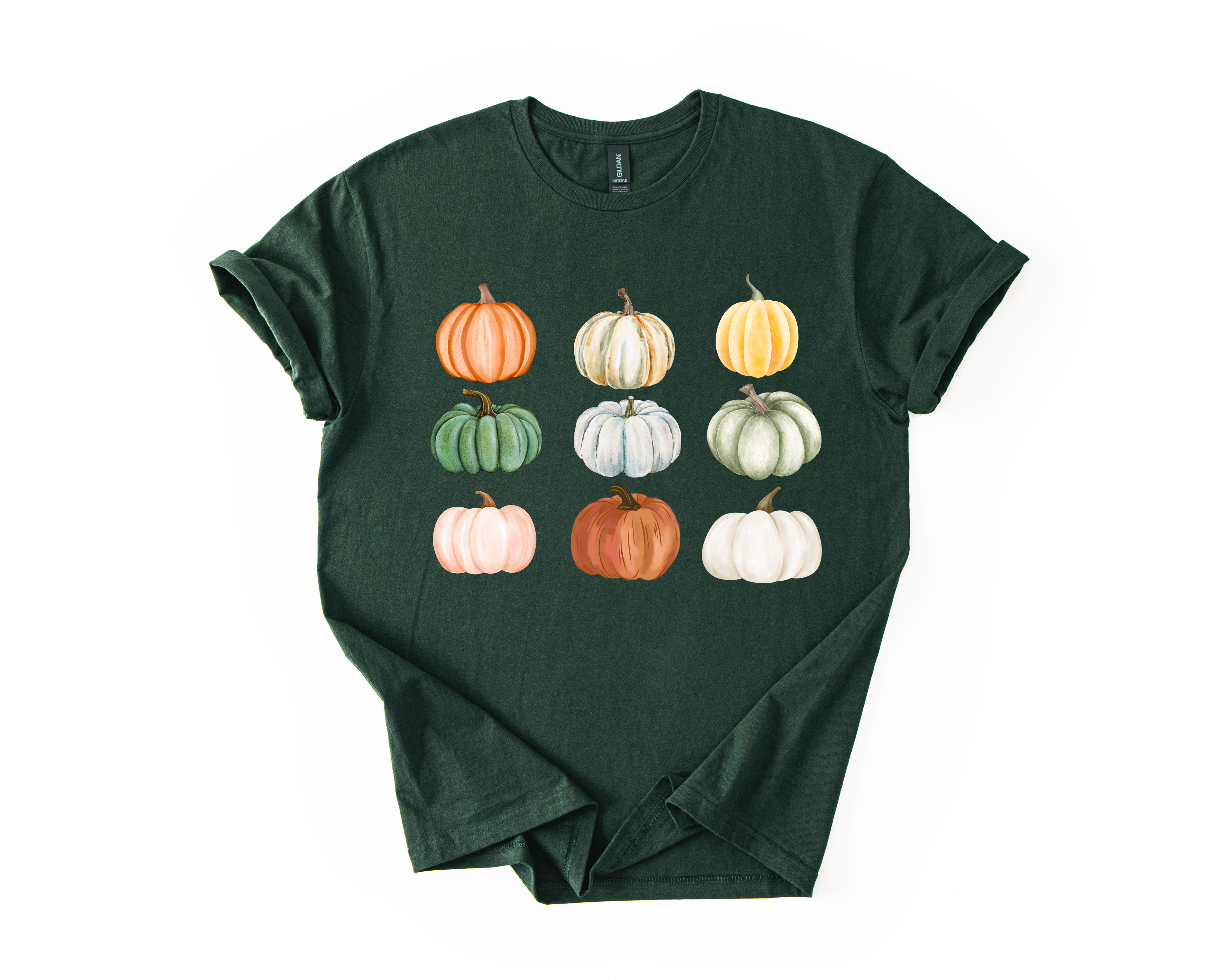 Retro Autumn Graphic Tee, Pumpkin an …