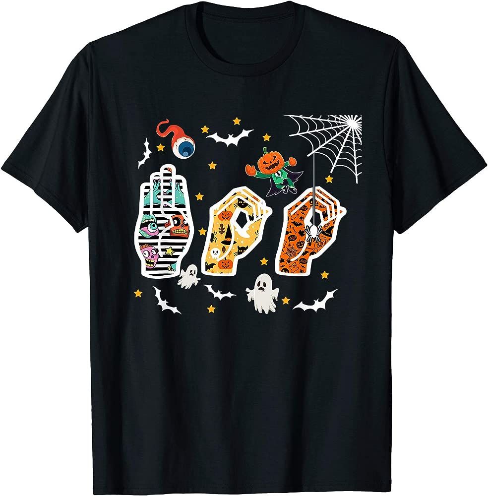ASL Boo Sign Language Halloween T-Sh &hellip;