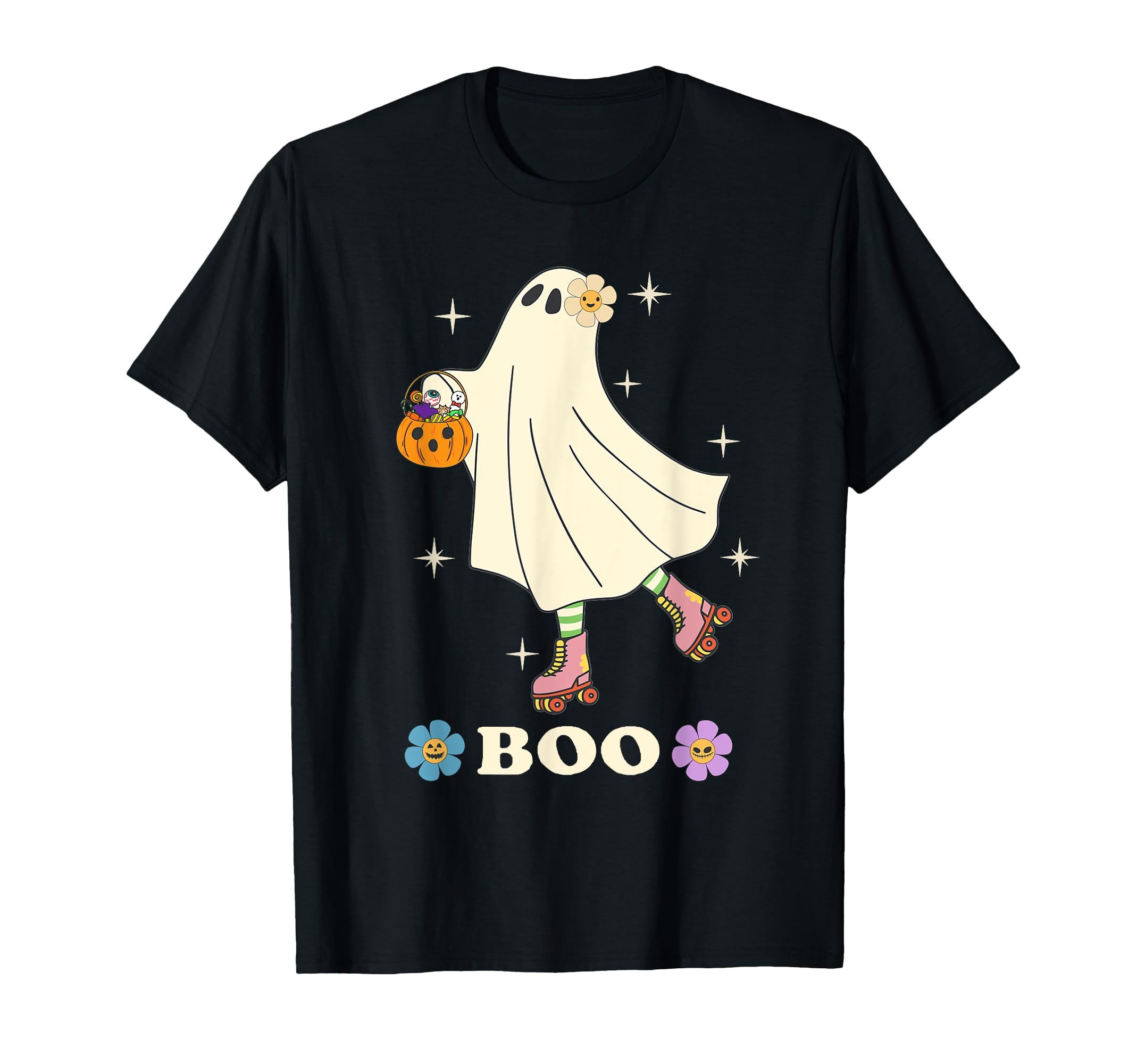 Roller Skating Hippie Ghost T-Shirt …