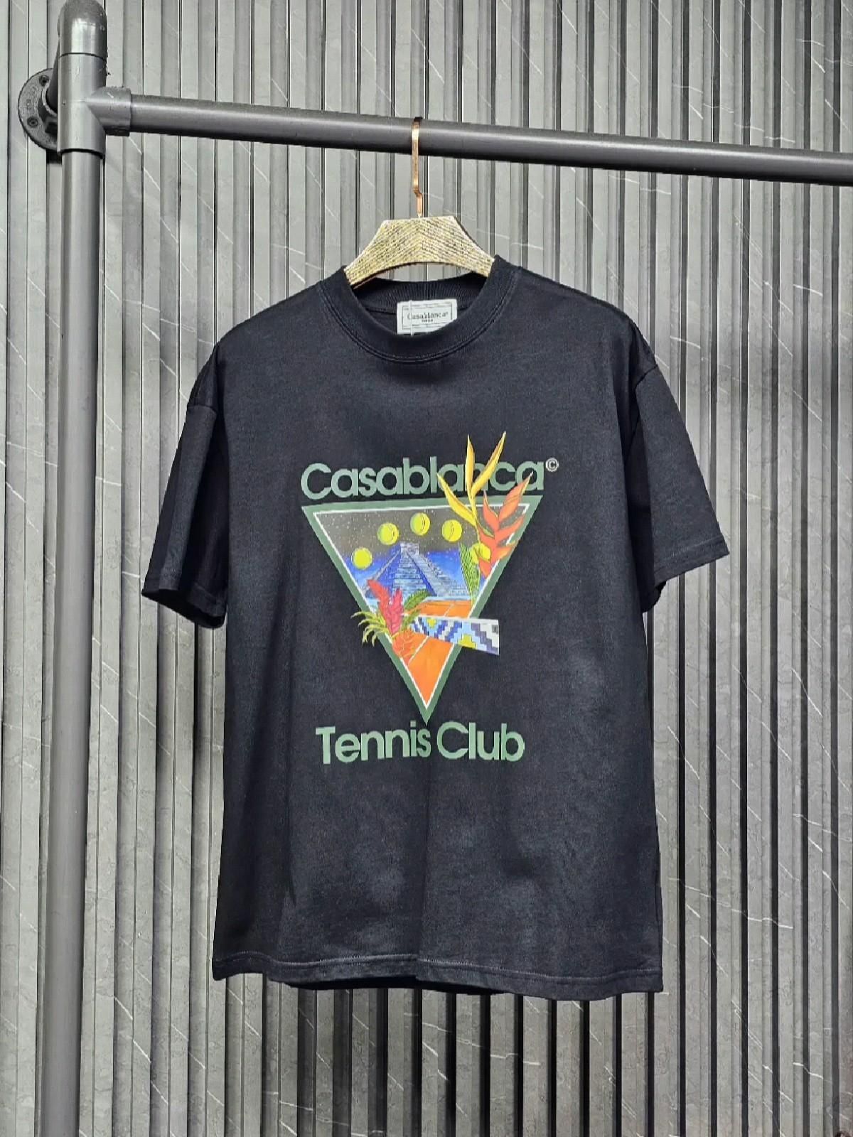 Tropical Tennis Club Black Graphic T &hellip;
