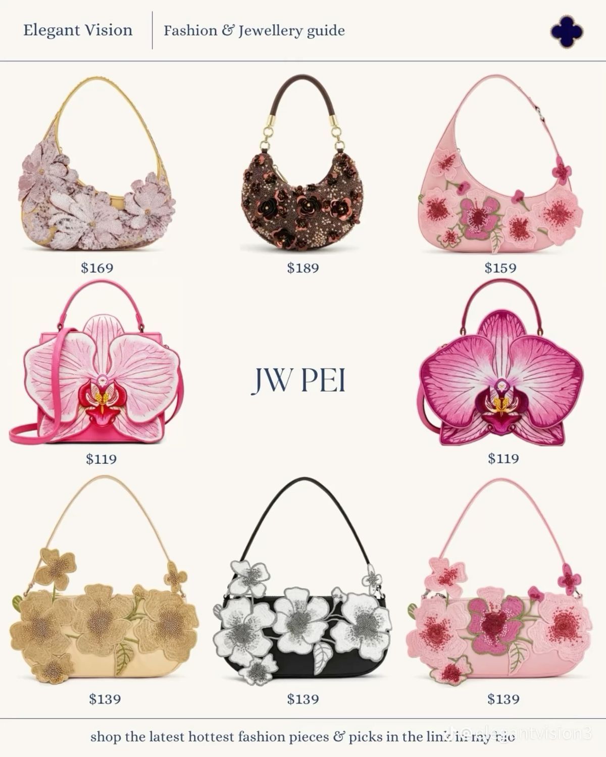 Cute Floral Handbag Design, Orchid B &hellip;
