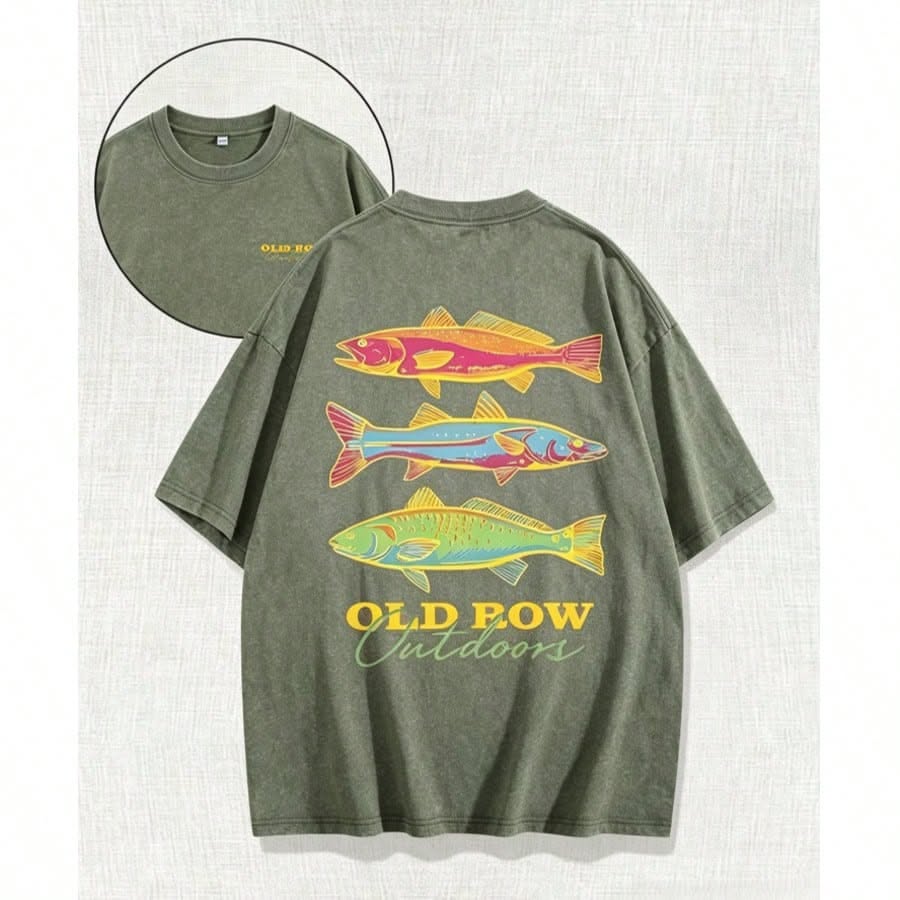 Casual Summer Washed Cotton T-Shirt  &hellip;