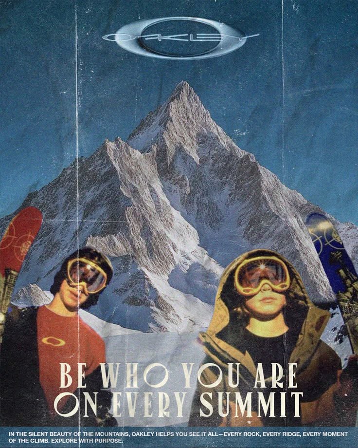 Vintage Ski Resort Poster, Alpine Sn …