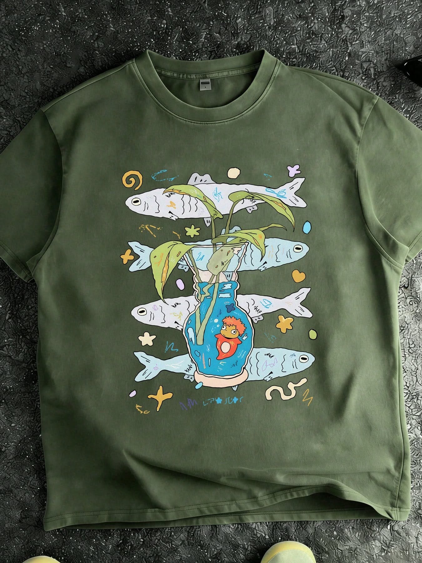 Vintage Studio Ponyo T-Shirt, Retro …