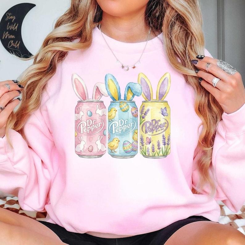 Bunny Easter Soda Sweatshirt T-Shirt &hellip;