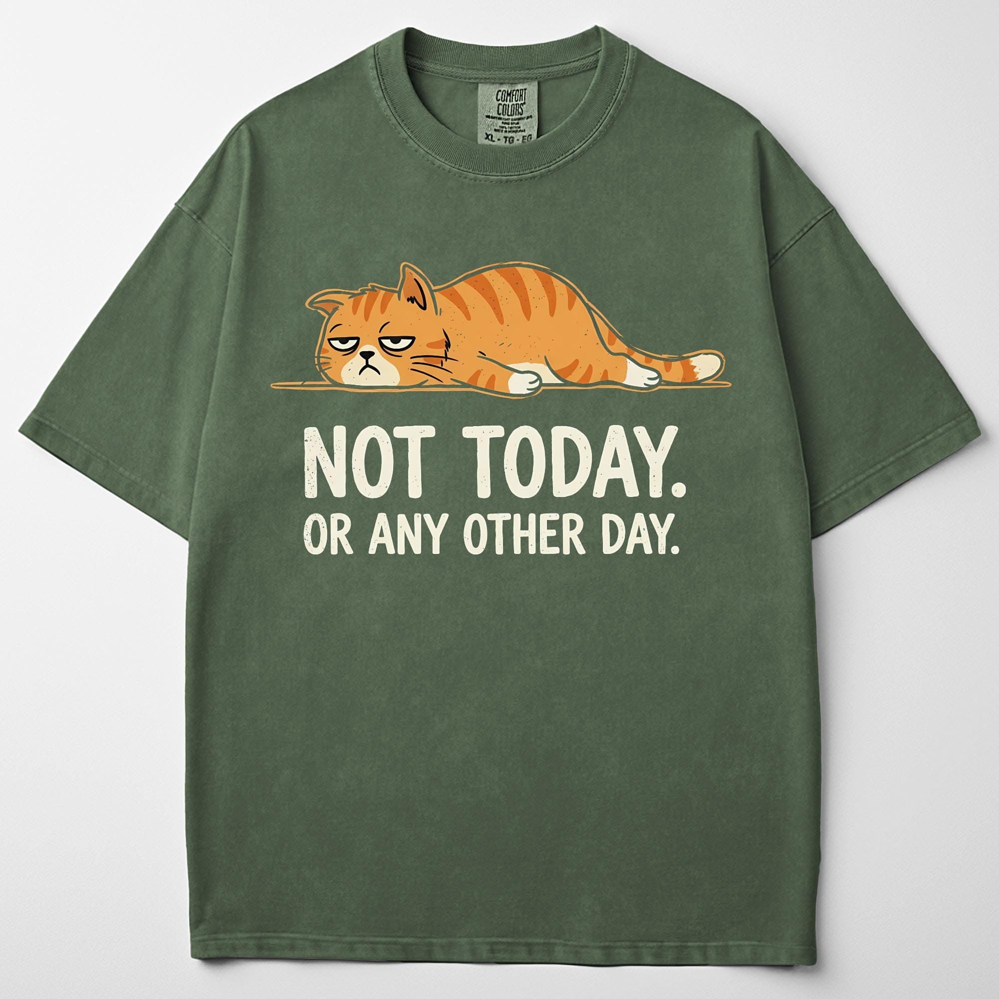 Not Today or Any Other Day Cat T-Shi …
