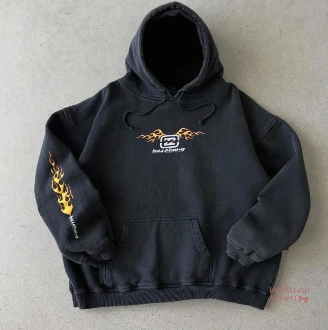 Billabong Men’s Black Hoodie, …